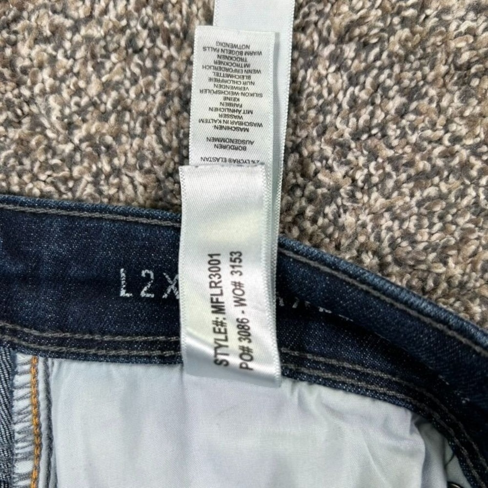 Du/er L2X Relaxed Tapered Performance Denim Jeans Mens 32x34 Casual Dark Wash - Picture 10 of 15
